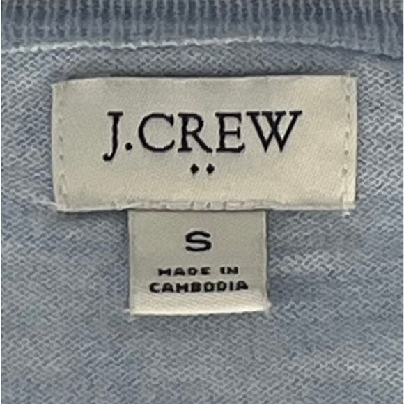 J.Crew Baby Blue Lightweight Overlay Button Down Sweater Reg Size S - Picture 2 of 7